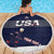 Custom USA Ice Hockey Beach Blanket Go Champions