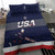 Custom USA Ice Hockey Bedding Set Go Champions