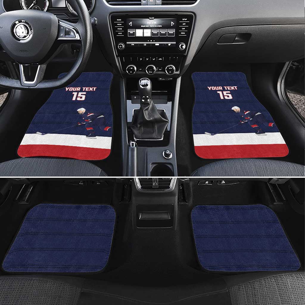 Custom USA Ice Hockey Car Mats Go Champions