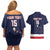 Custom USA Ice Hockey Couples Matching Off Shoulder Short Dress and Hawaiian Shirt Go Champions