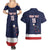 Custom USA Ice Hockey Couples Matching Summer Maxi Dress and Hawaiian Shirt Go Champions