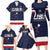 Custom USA Ice Hockey Family Matching Long Sleeve Bodycon Dress and Hawaiian Shirt Go Champions