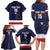 Custom USA Ice Hockey Family Matching Long Sleeve Bodycon Dress and Hawaiian Shirt Go Champions