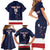 Custom USA Ice Hockey Family Matching Short Sleeve Bodycon Dress and Hawaiian Shirt Go Champions