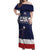 Custom USA Ice Hockey Off Shoulder Maxi Dress Go Champions