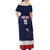 Custom USA Ice Hockey Off Shoulder Maxi Dress Go Champions