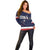 Custom USA Ice Hockey Off Shoulder Sweater Go Champions