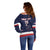 Custom USA Ice Hockey Off Shoulder Sweater Go Champions