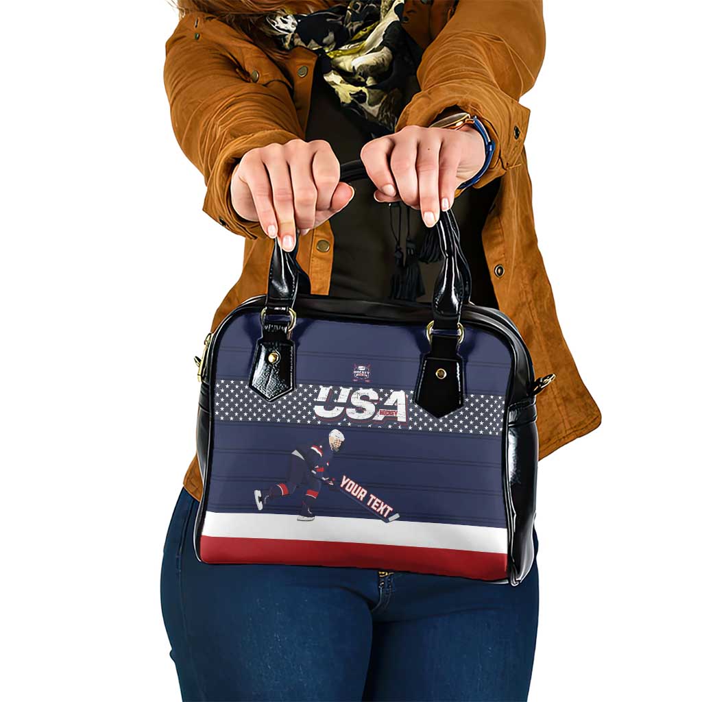 Custom USA Ice Hockey Shoulder Handbag Go Champions