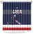 Custom USA Ice Hockey Shower Curtain Go Champions