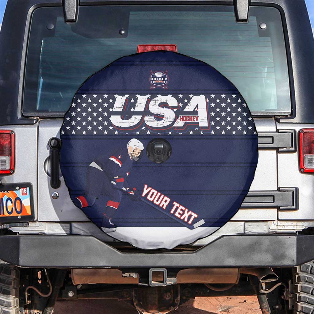 Custom USA Ice Hockey Spare Tire Cover Go Champions