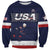 Custom USA Ice Hockey Sweatshirt Go Champions