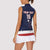 Custom USA Ice Hockey Women Sleeveless Polo Shirt Go Champions