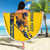 Custom Sweden Ice Hockey Beach Blanket Go Tre Kronor