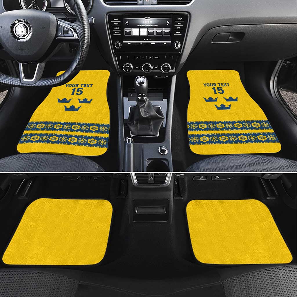 Custom Sweden Ice Hockey Car Mats Go Tre Kronor