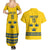 Custom Sweden Ice Hockey Couples Matching Summer Maxi Dress and Hawaiian Shirt Go Tre Kronor