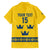 Custom Sweden Ice Hockey Family Matching Long Sleeve Bodycon Dress and Hawaiian Shirt Go Tre Kronor