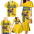 Custom Sweden Ice Hockey Family Matching Mermaid Dress and Hawaiian Shirt Go Tre Kronor