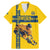 Custom Sweden Ice Hockey Family Matching Mermaid Dress and Hawaiian Shirt Go Tre Kronor