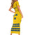 Custom Sweden Ice Hockey Family Matching Short Sleeve Bodycon Dress and Hawaiian Shirt Go Tre Kronor