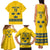 Custom Sweden Ice Hockey Family Matching Tank Maxi Dress and Hawaiian Shirt Go Tre Kronor