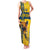 Custom Sweden Ice Hockey Family Matching Tank Maxi Dress and Hawaiian Shirt Go Tre Kronor