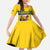 Custom Sweden Ice Hockey Kid Short Sleeve Dress Go Tre Kronor