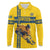 Custom Sweden Ice Hockey Long Sleeve Polo Shirt Go Tre Kronor