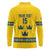 Custom Sweden Ice Hockey Long Sleeve Polo Shirt Go Tre Kronor