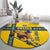 Custom Sweden Ice Hockey Round Carpet Go Tre Kronor