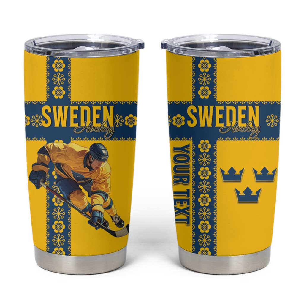 Custom Sweden Ice Hockey Tumbler Cup Go Tre Kronor