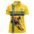 Custom Sweden Ice Hockey Women Polo Shirt Go Tre Kronor