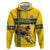 Custom Sweden Ice Hockey Zip Hoodie Go Tre Kronor