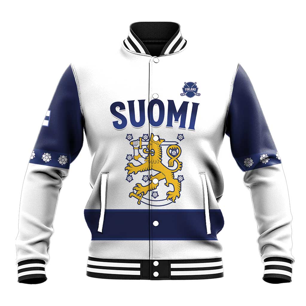 Custom Finland Ice Hockey Baseball Jacket Go Suomi Go