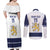 Custom Finland Ice Hockey Couples Matching Off Shoulder Maxi Dress and Long Sleeve Button Shirt Go Suomi Go