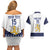 Custom Finland Ice Hockey Couples Matching Off Shoulder Short Dress and Hawaiian Shirt Go Suomi Go