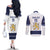 Custom Finland Ice Hockey Couples Matching Off The Shoulder Long Sleeve Dress and Long Sleeve Button Shirt Go Suomi Go