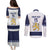 Custom Finland Ice Hockey Couples Matching Puletasi and Long Sleeve Button Shirt Go Suomi Go