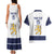 Custom Finland Ice Hockey Couples Matching Tank Maxi Dress and Hawaiian Shirt Go Suomi Go