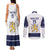 Custom Finland Ice Hockey Couples Matching Tank Maxi Dress and Long Sleeve Button Shirt Go Suomi Go