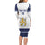 Custom Finland Ice Hockey Family Matching Long Sleeve Bodycon Dress and Hawaiian Shirt Go Suomi Go