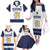 Custom Finland Ice Hockey Family Matching Off The Shoulder Long Sleeve Dress and Hawaiian Shirt Go Suomi Go