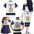 Custom Finland Ice Hockey Family Matching Off The Shoulder Long Sleeve Dress and Hawaiian Shirt Go Suomi Go