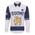 Custom Finland Ice Hockey Family Matching Off The Shoulder Long Sleeve Dress and Hawaiian Shirt Go Suomi Go