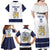 Custom Finland Ice Hockey Family Matching Off Shoulder Maxi Dress and Hawaiian Shirt Go Suomi Go