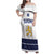 Custom Finland Ice Hockey Family Matching Off Shoulder Maxi Dress and Hawaiian Shirt Go Suomi Go