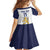 Custom Finland Ice Hockey Family Matching Off Shoulder Short Dress and Hawaiian Shirt Go Suomi Go