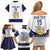 Custom Finland Ice Hockey Family Matching Off Shoulder Short Dress and Hawaiian Shirt Go Suomi Go