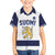 Custom Finland Ice Hockey Family Matching Off Shoulder Short Dress and Hawaiian Shirt Go Suomi Go