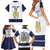 Custom Finland Ice Hockey Family Matching Short Sleeve Bodycon Dress and Hawaiian Shirt Go Suomi Go